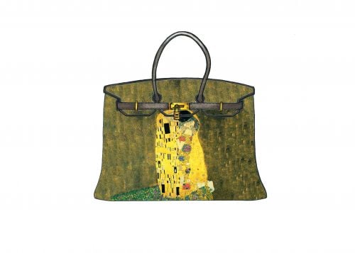 ARTBURO PERSONALIZATION for Kristina Orbakaite. Hermès Birkin & Gustav Klimt