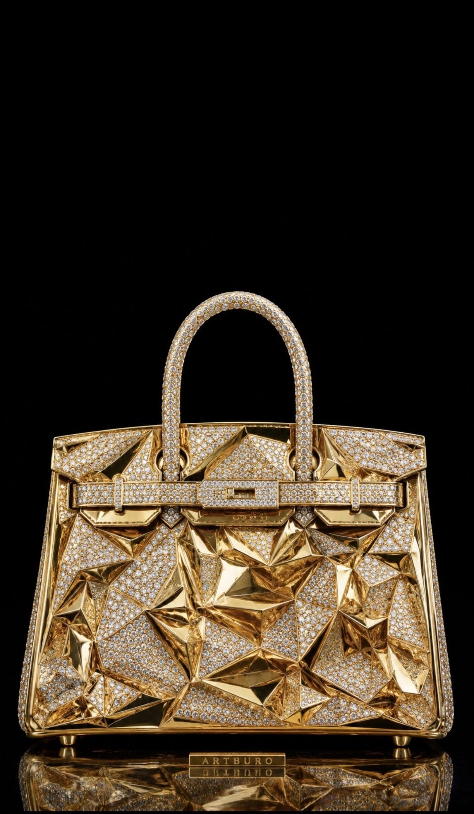 ARTBURO HOUSE RULES. DIAMOND HERMES BAG. FEATHER ART HERMES BAG. HAND PAINTED HERMES BAG