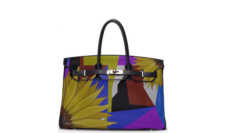 HERMES BIRKIN BAG ALISA KOVTUNOVA SUNFLOWERS