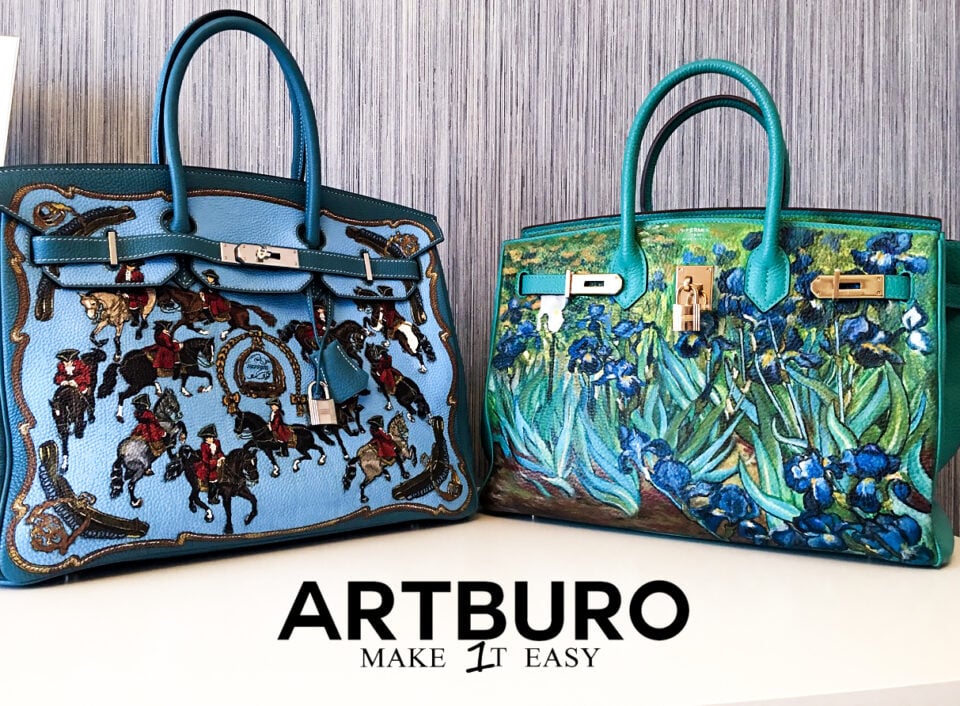 ARTBURO PERSONALIZATION : HAND PAINTED HERMÈS BIRKIN BAG, REPRISE