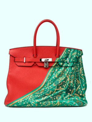 Hermès Birkin 35cm | “Saree & Ashoka Chakra” Togo Leather with Pallaidium Hardware