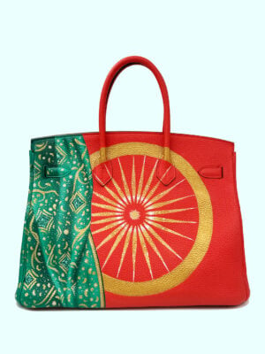 Hermès Birkin 35cm | “Saree & Ashoka Chakra” Togo Leather with Pallaidium Hardware