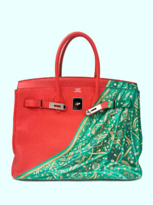 Hermès Birkin 35cm | “Saree & Ashoka Chakra” Togo Leather with Pallaidium Hardware