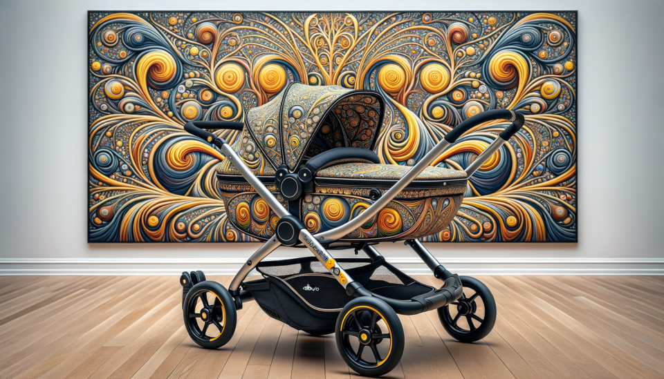 Most expensive luxury baby stroller by ARTBURO - Buggaboo Twin Donkey with Yayoi Kusama Art