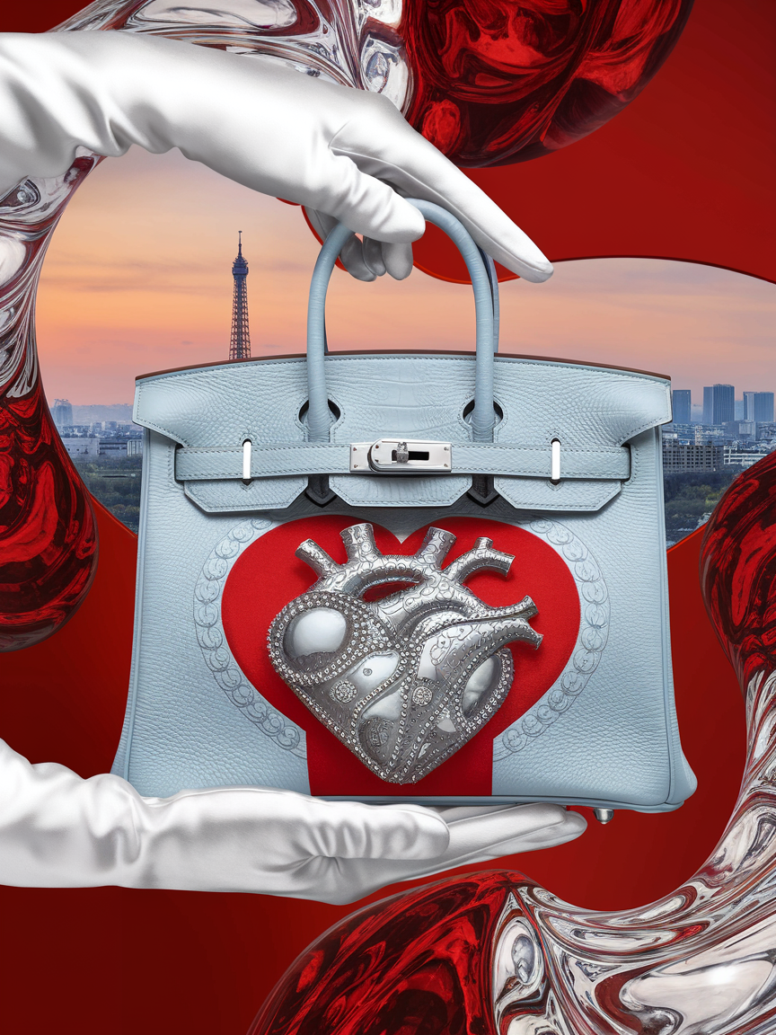 ARTBURO Custom HERMES Birkin - St Valentines Day Collection 