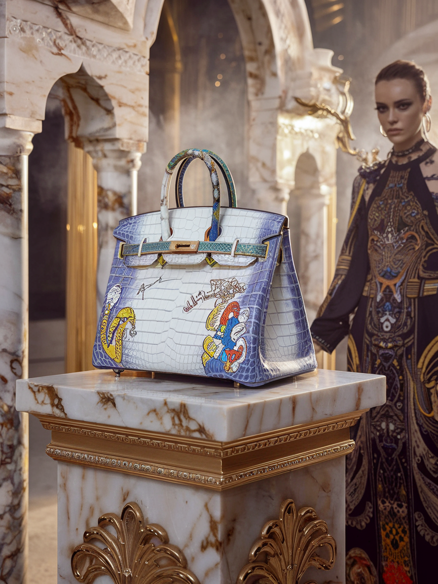 ARTBURO & HERMES "ONE OF ONE" Collection – Exclusive Art on Hermès Bags 