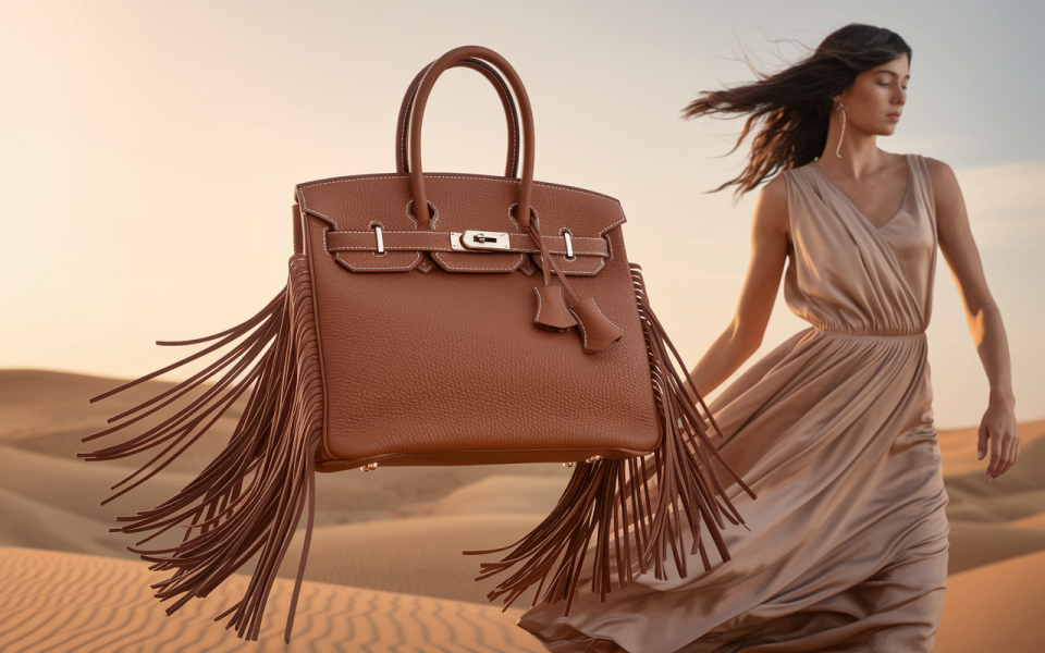 ARTBURO Personalization - Custom HERMES Birkin Bag "Fringe Elegance" Collection 2025