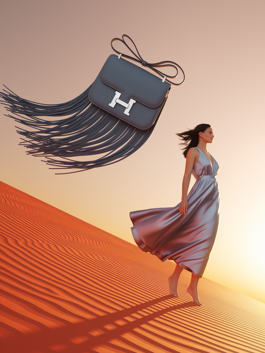 ARTBURO Personalization - Custom HERMES Constance Bag "Fringe Elegance" Collection 2025