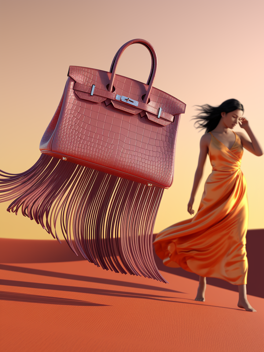 ARTBURO Personalization - Custom HERMES Birkin Bag "Fringe Elegance" Collection 2025